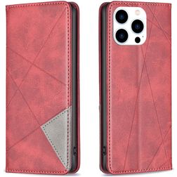 Mobigear Rhombus Slim Housse iPhone 16 Pro Max Etui - Rouge