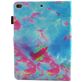 Mobigear Marble Coque iPad 6 (2018) Etui - Bleu / Rose