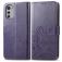 Mobigear Clover Housse Motorola Moto E32s Etui Porte-Monnaie - Violet