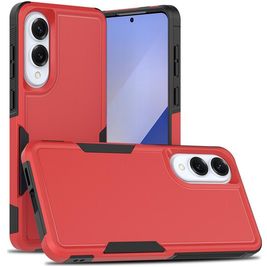 Mobigear Heavy Armor Coque Samsung Galaxy S25 Edge Coque arrière Rigide Anti-Chocs - Rouge