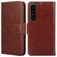 Mobigear Wallet Housse Sony Xperia 1 IV Etui Porte-Monnaie - Marron