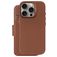 Decoded Detachable Wallet Housse iPhone 16 Pro MagSafe Etui avec Coque Détachable en Cuir Véritable Porte-Monnaie - Tan