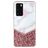 Mobigear Marble Coque Huawei P40 Coque arrière en TPU Souple - Blanc / Rose doré