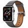 Mobigear Roma Bracelet Cuir Apple Watch Fermeture boucle ardillon - 49/46/45/44 mm - Gris