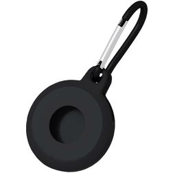 Mobigear Circle Key Coque TPU souple Porte-clés pour Apple AirTag - Noir
