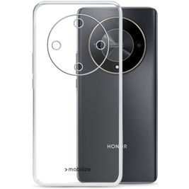 Mobilize Gelly Coque Transparente HONOR Magic 6 Lite Coque arrière en TPU Souple - Transparent