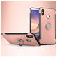 Mobigear Armor Ring Coque Xiaomi Mi Max 3 Coque arrière Rigide Anti-Chocs avec Anneau-Support - Rose doré