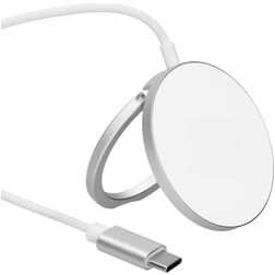 Mobiparts Charge Pad Stand Chargeur sans fil MagSafe 1 mètre 25W - Blanc