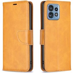 Mobigear Excellent Housse Motorola Edge 40 Pro Etui Porte-Monnaie - Cognac