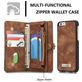 Caseme 008 Housse iPhone 6s Etui avec Coque Détachable Porte-Monnaie - Marron