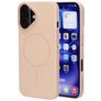 Mobiparts Slim Line Coque iPhone 16 MagSafe Coque arrière Rigide - Dune Sand