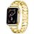 Mobigear Vienna Bracelet Acier Apple Watch Fermeture boucle déployante - 42/41/40/38 mm - Or