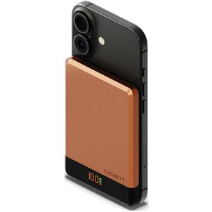 Cygnett MagSlim - Batterie externe Simple USB-C 5.000 mAh 15W - Compatible MagSafe - Copper