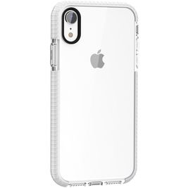 Mobigear Full Bumper Coque iPhone X Coque arrière Rigide Anti-Chocs - Transparent / Blanc