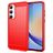 Mobigear Brushed Slim Coque Samsung Galaxy A35 Coque arrière en TPU Souple - Rouge