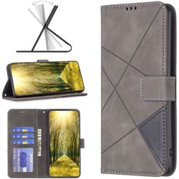 Mobigear Rhombus Google Pixel 7a Étui Portefeuille - Gris