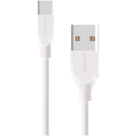 Mobiparts - Câble USB-A vers USB-C 0.5 mètre - Blanc