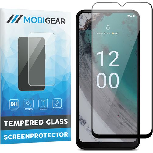 Mobigear Premium Nokia C32 Verre trempé Protection d'écran - Compatible Coque - Noir