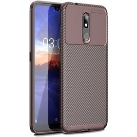 Mobigear Racing Coque Nokia 3.2 Coque arrière en TPU Souple - Marron
