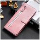 Mobigear Zipper Housse iPhone 17 Pro Etui Porte-Monnaie - Rose doré