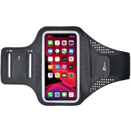 Mobigear Easy Fit Brassard Téléphone Samsung Galaxy A7 (2018) Brassard Coque de Sport en Neoprène - Noir