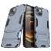 Mobigear Armor Stand Coque iPhone 13 Coque arrière Rigide Anti-Chocs avec Support Amovible - Bleu