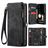 CaseMe 008 Housse Google Pixel 9a Etui avec Coque Détachable Porte-Monnaie - Noir