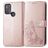 Mobigear Clover Motorola Moto G50 Étui Portefeuille - Rose doré