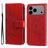 Mobigear Flowers Housse iPhone 17 Pro Max Etui Porte-Monnaie - Rouge