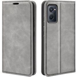 Mobigear Retro Slim Housse OPPO A96 Etui Porte-Monnaie - Gris