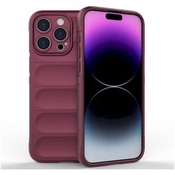 Mobigear Bumpy Coque iPhone 15 Pro Max Coque arrière en TPU Souple - Bordeaux