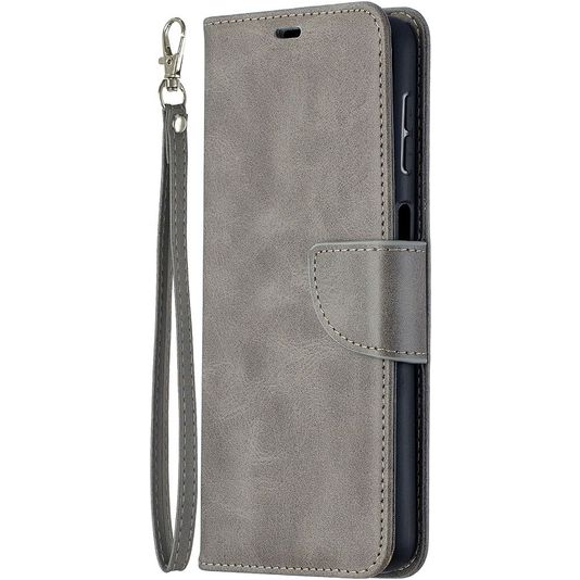 Mobigear Retro Lambskin Wallet Case Gray Samsung Galaxy A32 5G