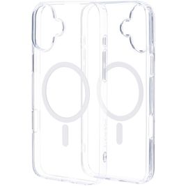 Mobiparts Hardcover Coque Transparente iPhone 16 Plus MagSafe Coque arrière Rigide - Transparent