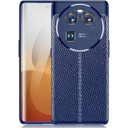 Mobigear Luxury Coque OPPO Find X6 Coque arrière en TPU Souple - Bleu