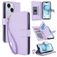 Mobigear Wallet Housse iPhone 15 Etui Porte-Monnaie - Violet