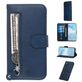Mobigear Zipper Housse Samsung Galaxy S20 Plus Etui Porte-Monnaie - Bleu
