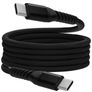 Mobiparts Magnetic Braided - Câble USB-C vers USB-C 1 mètre - Black