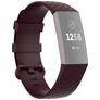 Mobigear Cross Bracelet Silicone Fitbit Charge 4 Fermeture boucle ardillon - Bordeaux