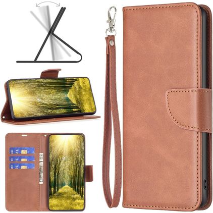 Mobigear Excellent Housse Xiaomi Redmi 10 5G Etui Porte-Monnaie - Marron