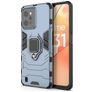 Mobigear Armor Ring Coque Realme C31 Coque arrière Rigide Anti-Chocs avec Anneau-Support - Bleu