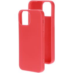 Mobiparts Coque iPhone 13 Mini Coque arrière en Silicone - Scarlet Red