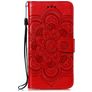 Mobigear Mandala Housse Google Pixel 4a 5G Etui Porte-Monnaie - Rouge