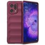 Mobigear Bumpy Coque OPPO Find X5 Coque arrière en TPU Souple - Bordeaux