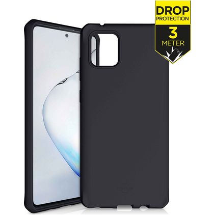 ITSkins SpectrumSolid Coque Samsung Galaxy Note 10 Lite Coque arrière en TPU Souple Anti-Chocs - Plain Black
