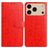 Mobigear Flowers iPhone 17 Pro Max Étui Portefeuille - Rouge