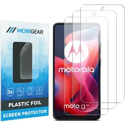 Mobigear Motorola Moto G24 Protection d'écran Film - Compatible coque (Lot de 3)