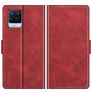 Mobigear Slim Magnet Housse Realme 8 Etui Porte-Monnaie - Rouge