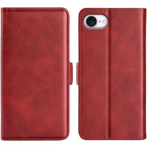 Mobigear Slim Magnet Housse iPhone 17e Etui Porte-Monnaie - Rouge