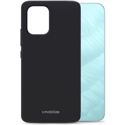 Mobilize Rubber Gelly Coque OPPO A6x Coque arrière en TPU Souple - Noir