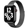 Mobigear Slim Loop Bracelet Milanais Apple Watch Fermeture magnétique - 42/41/40/38 mm - Noir